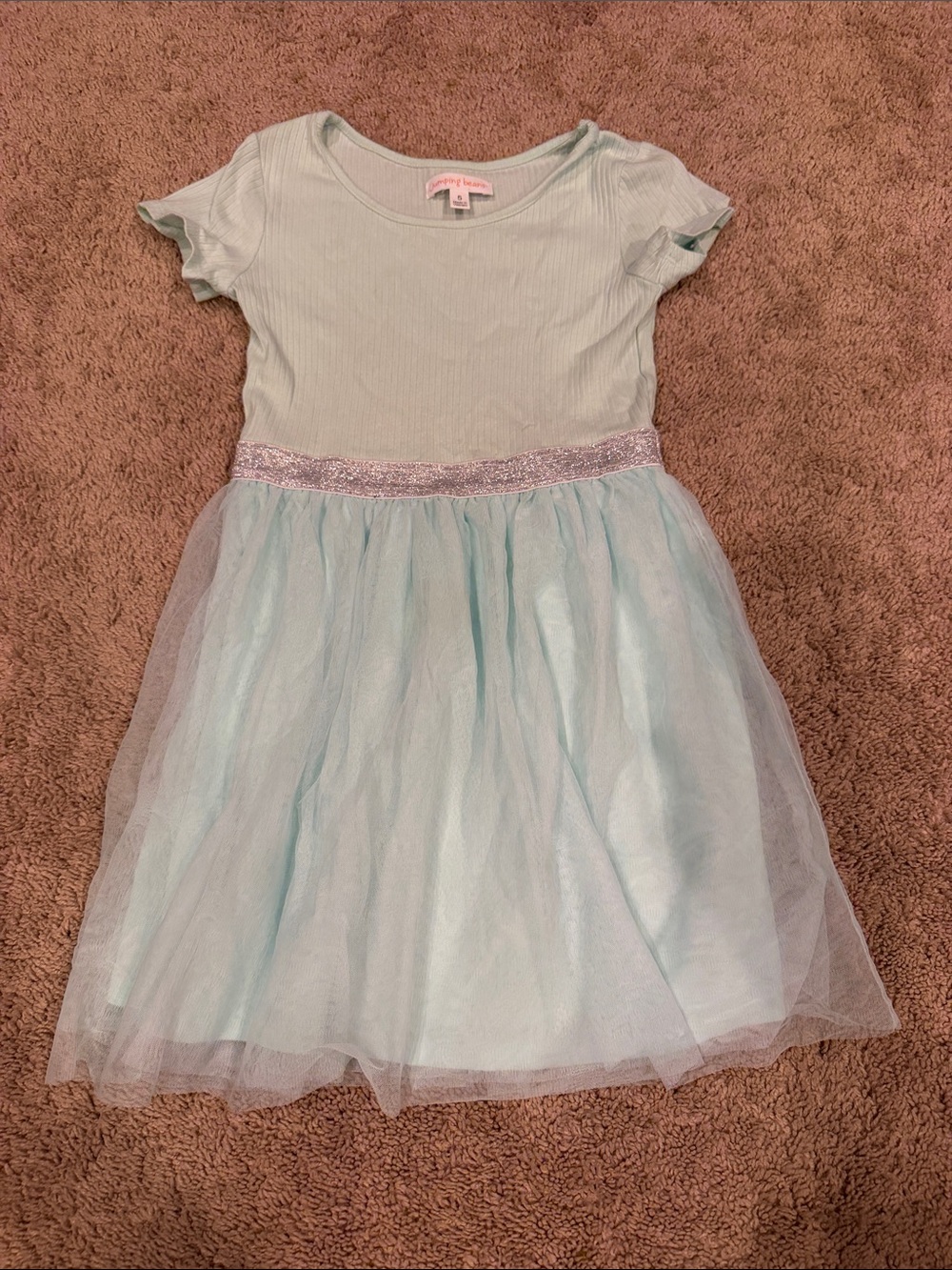 Girls Size 5 Teal Dress